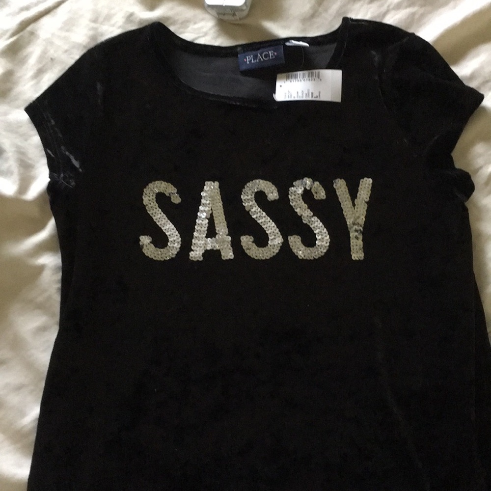 Velvet top for girls size L 10–12